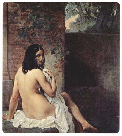 Francesco Hayez Bather viewed from behind France oil painting art